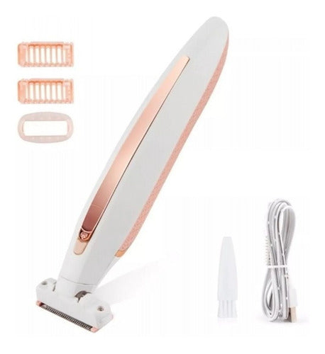 Depiladora Corporal Recargable Piernas Axilas Bikini Seco Húmedo USB