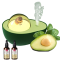 Humidificador Difusor Aromas Aguacate Recargable USB Luz Noche Esencia
