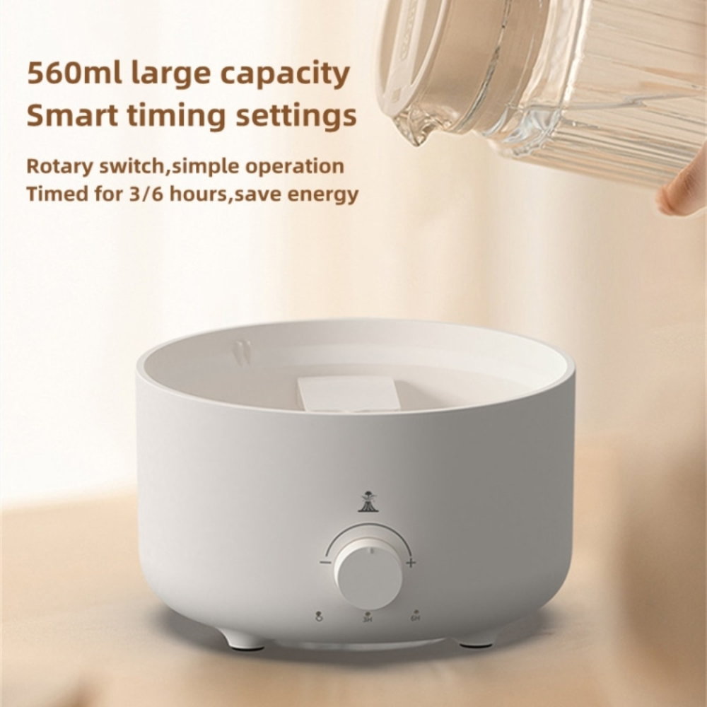 Humidificador Difusor Aromas Volcán Llama LED 560ml Control Esencia