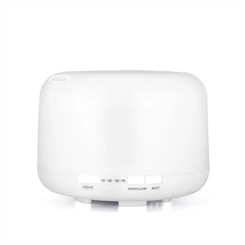 Humidificador Difusor Aromas Ultrasónico 500ml LED 7 Colores Esencia