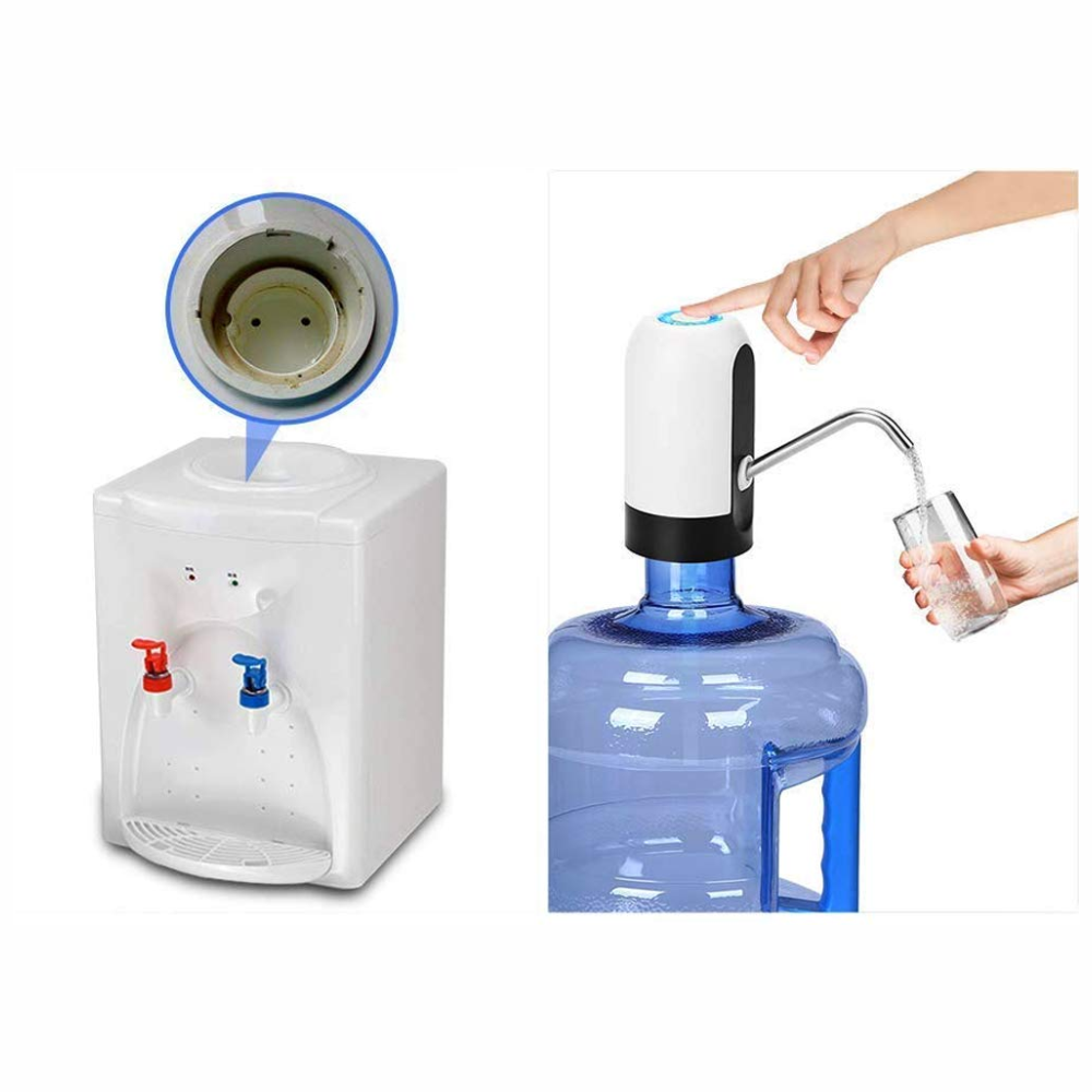 Bomba Dispensador Agua Recargable USB Garrafón Botellón 5 Galones