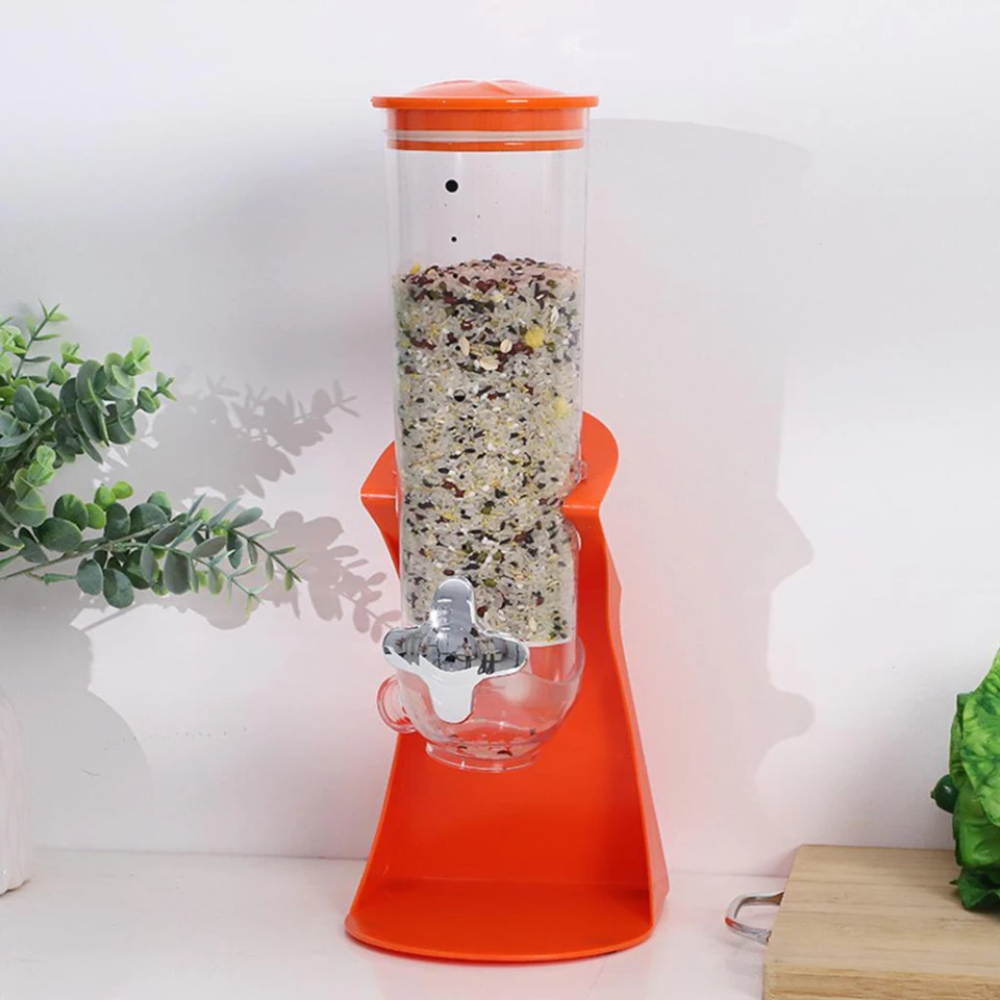 Dispensador Cereales Frutos Secos Snacks Perilla Porción Transparente