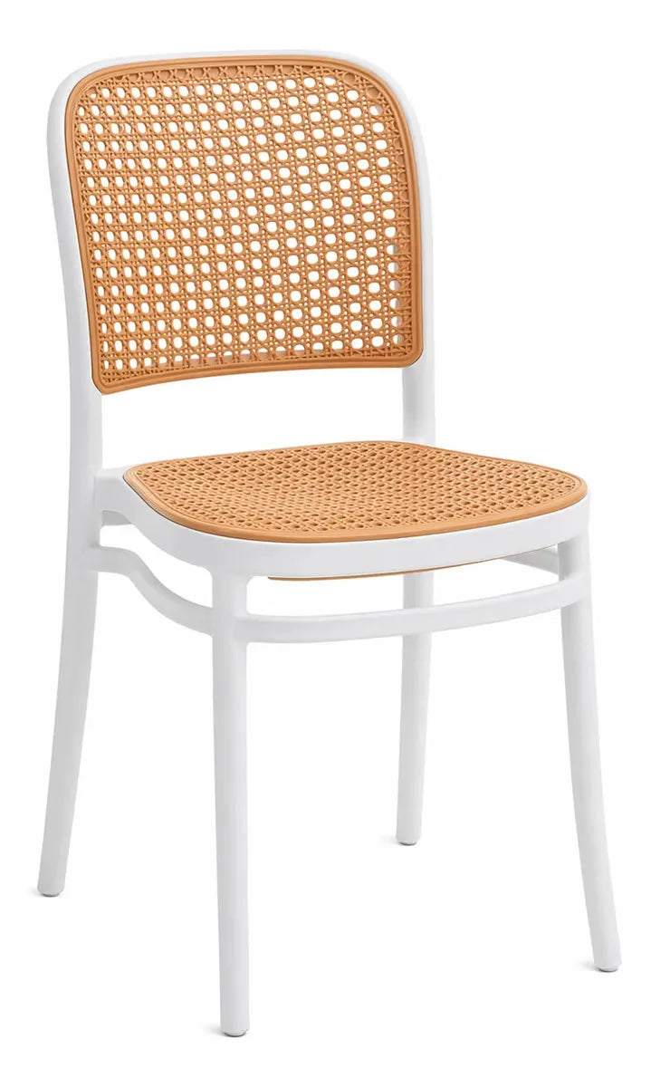 Silla Comedor Exterior Interior Ratán Sintético Apilable Jardín 120kg