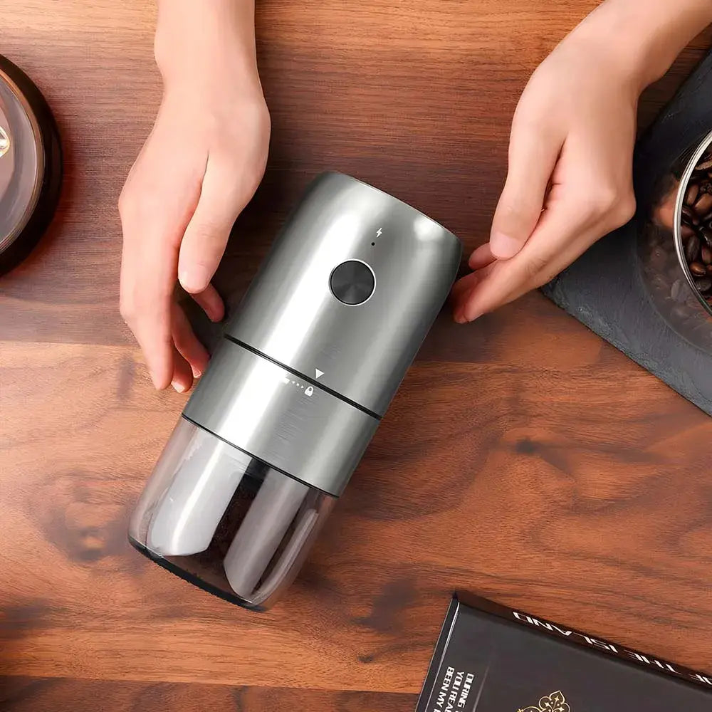 Molino Café Eléctrico Recargable USB Moledor Especias Acero Portátil