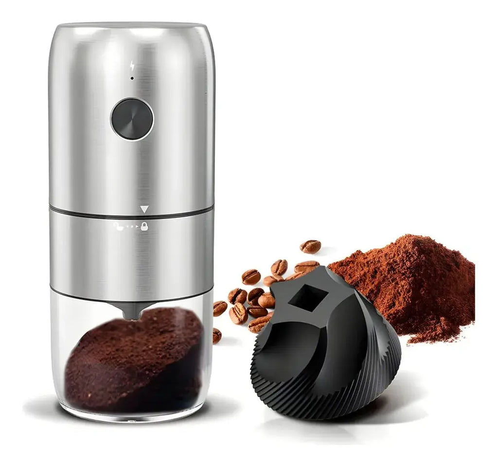 Molino Café Eléctrico Recargable USB Moledor Especias Acero Portátil