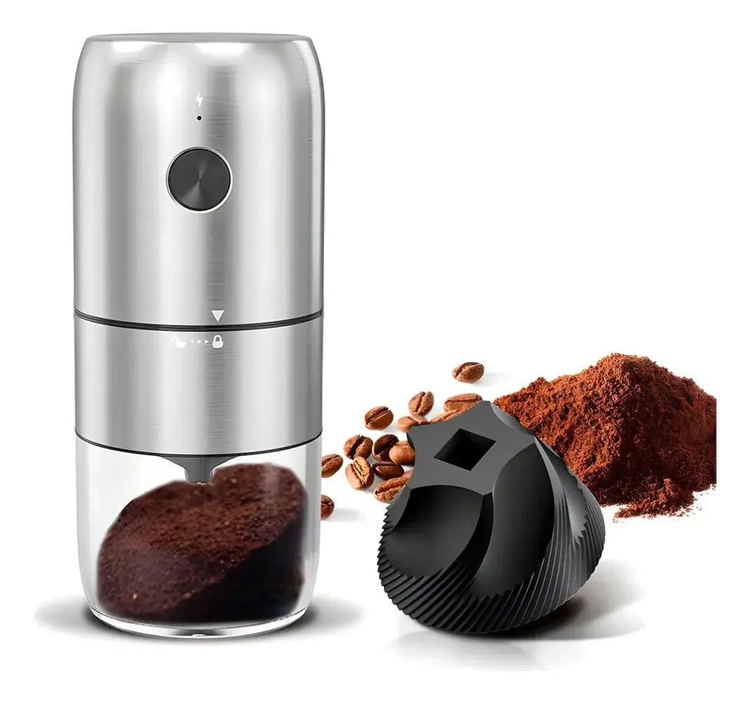 Molino Café Eléctrico Recargable USB Moledor Especias Acero Portátil