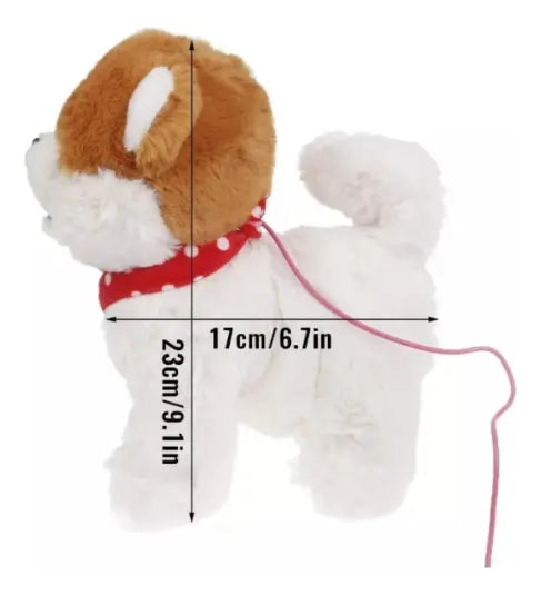 Peluche Perro Interactivo Camina Ladra Lame Juguete Niños Correa
