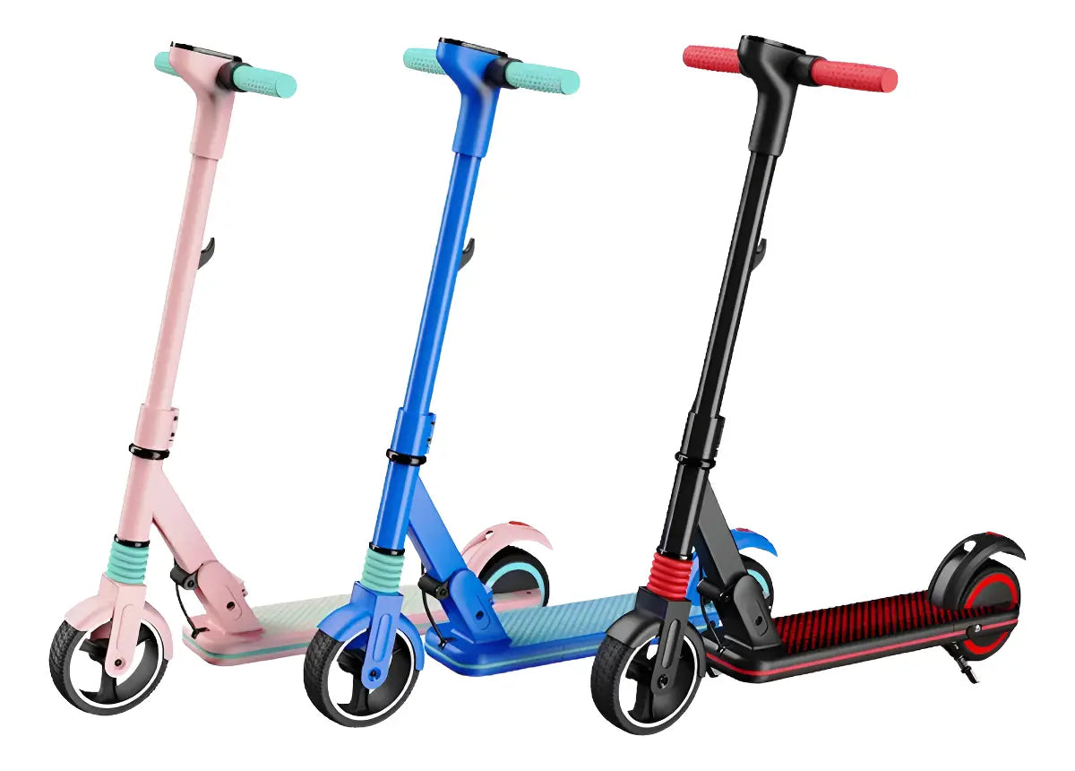 Patineta Eléctrica Infantil Scooter Epower E65 Plegable Azul 70kg