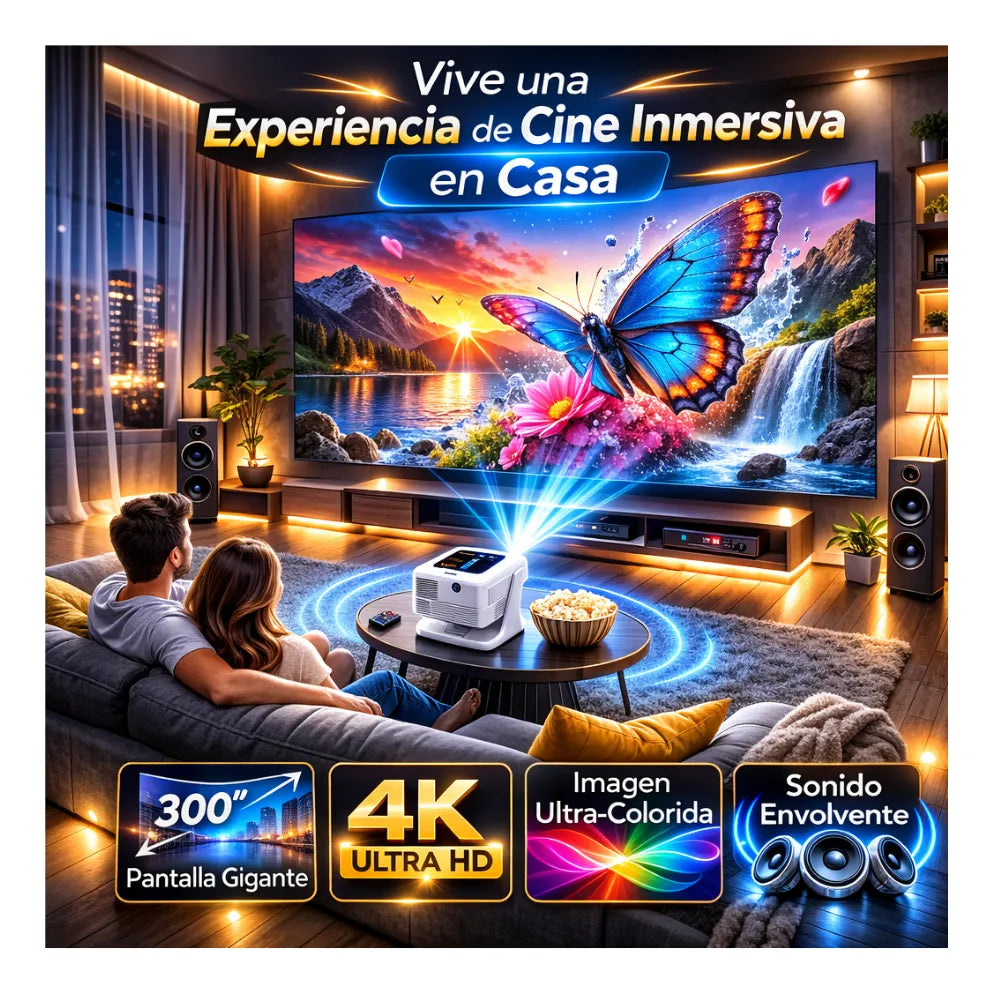 Video Beam Proyector Smart A2 Pro Android 12 Pantalla Táctil 8