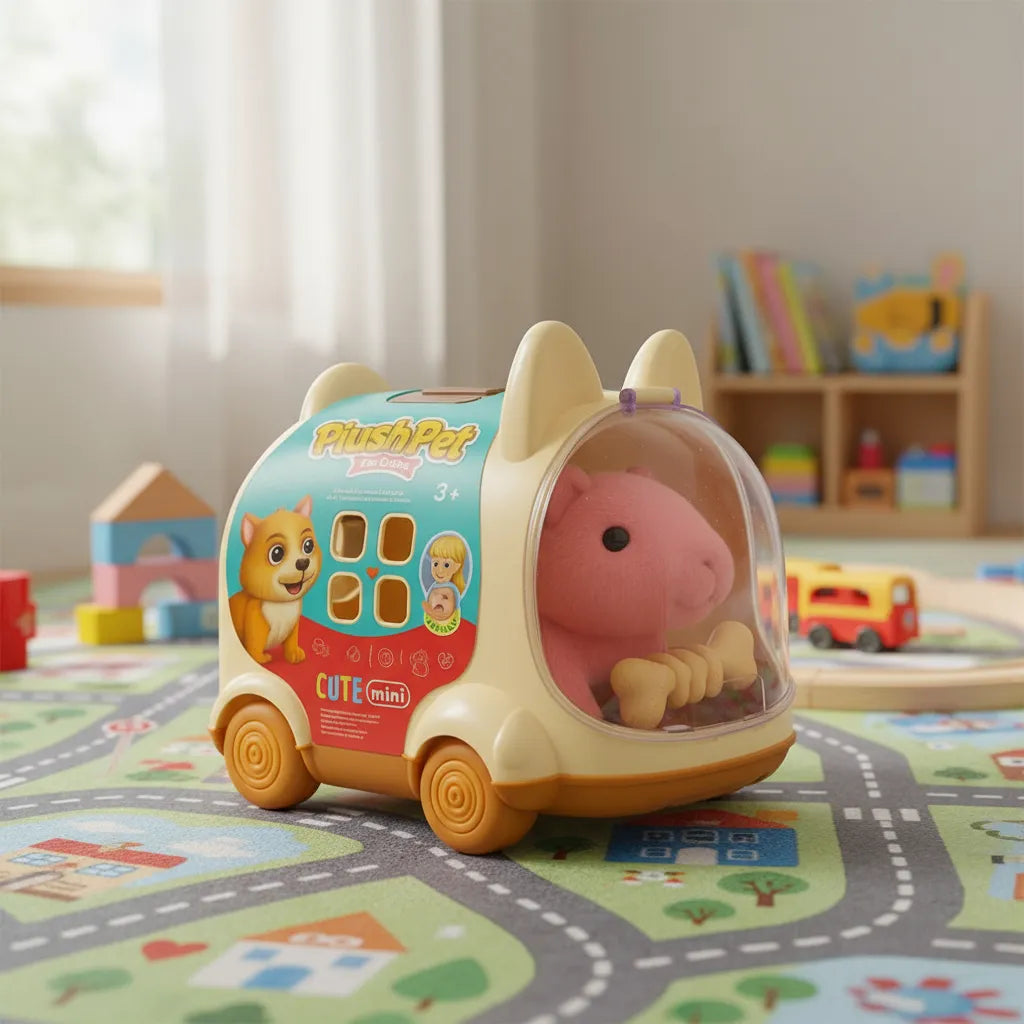 Juguete Interactivo Mascota Capibara Conejo Casa Móvil Sonidos Niños