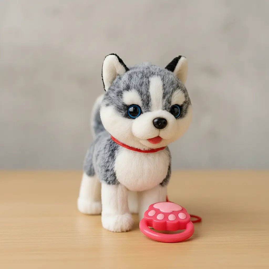 Peluche Perro Interactivo Camina Ladra Lame Juguete Niños Correa