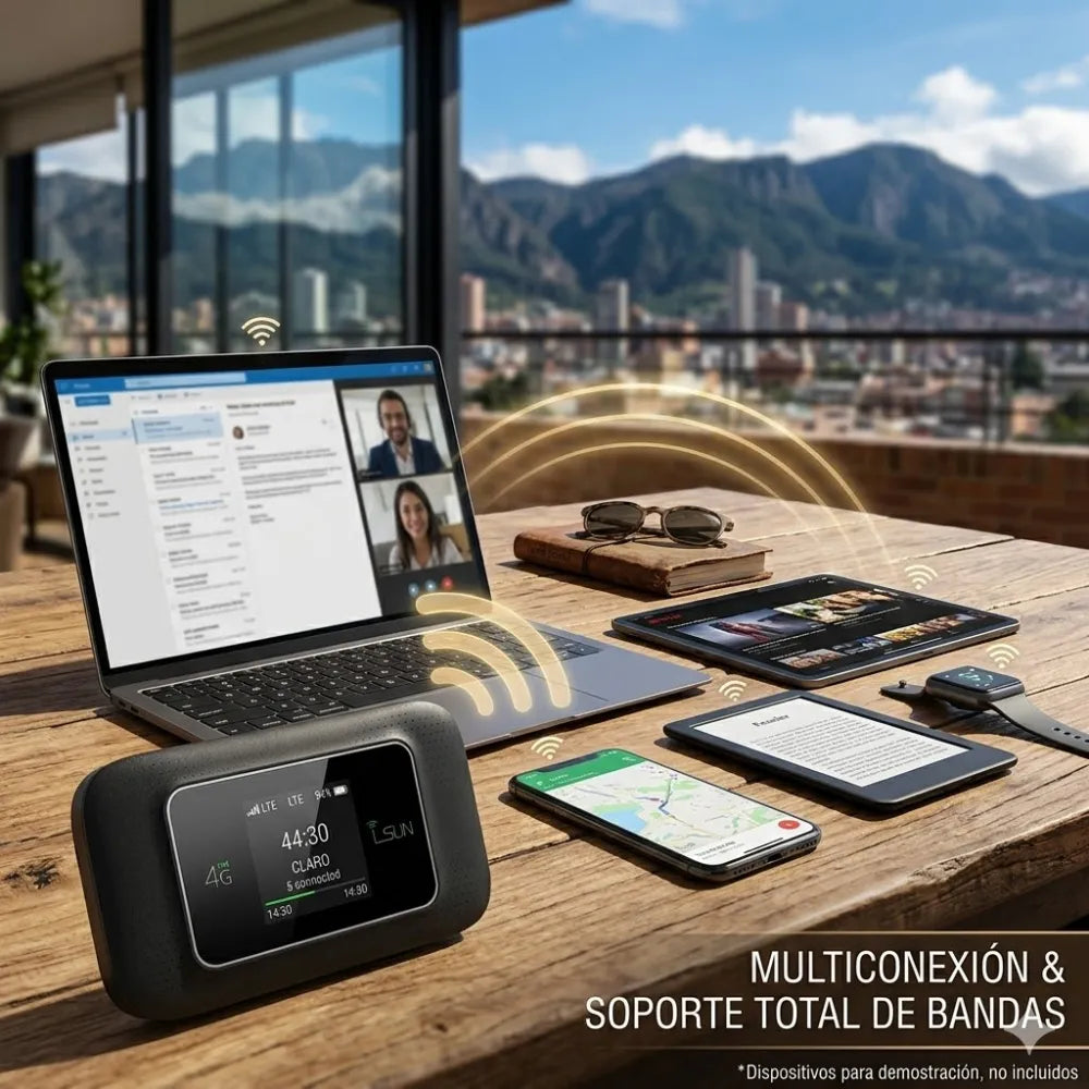 Módem Portátil MiFi 4G LTE WiFi SIM Recargable Desbloqueado MF603V