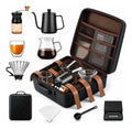 Kit Café Portátil Molino Manual Cafetera Goteo Cuello Cisne 600ml