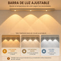 Lámpara LED Sensor Movimiento Recargable 40cm Magnética Closet Cocina