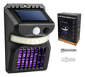 Lámpara Solar Mata Zancudos Mosquitos Exterior Luz UV Sensor Pared