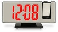 Reloj Despertador Digital Proyector Hora Techo Pantalla LED Espejo