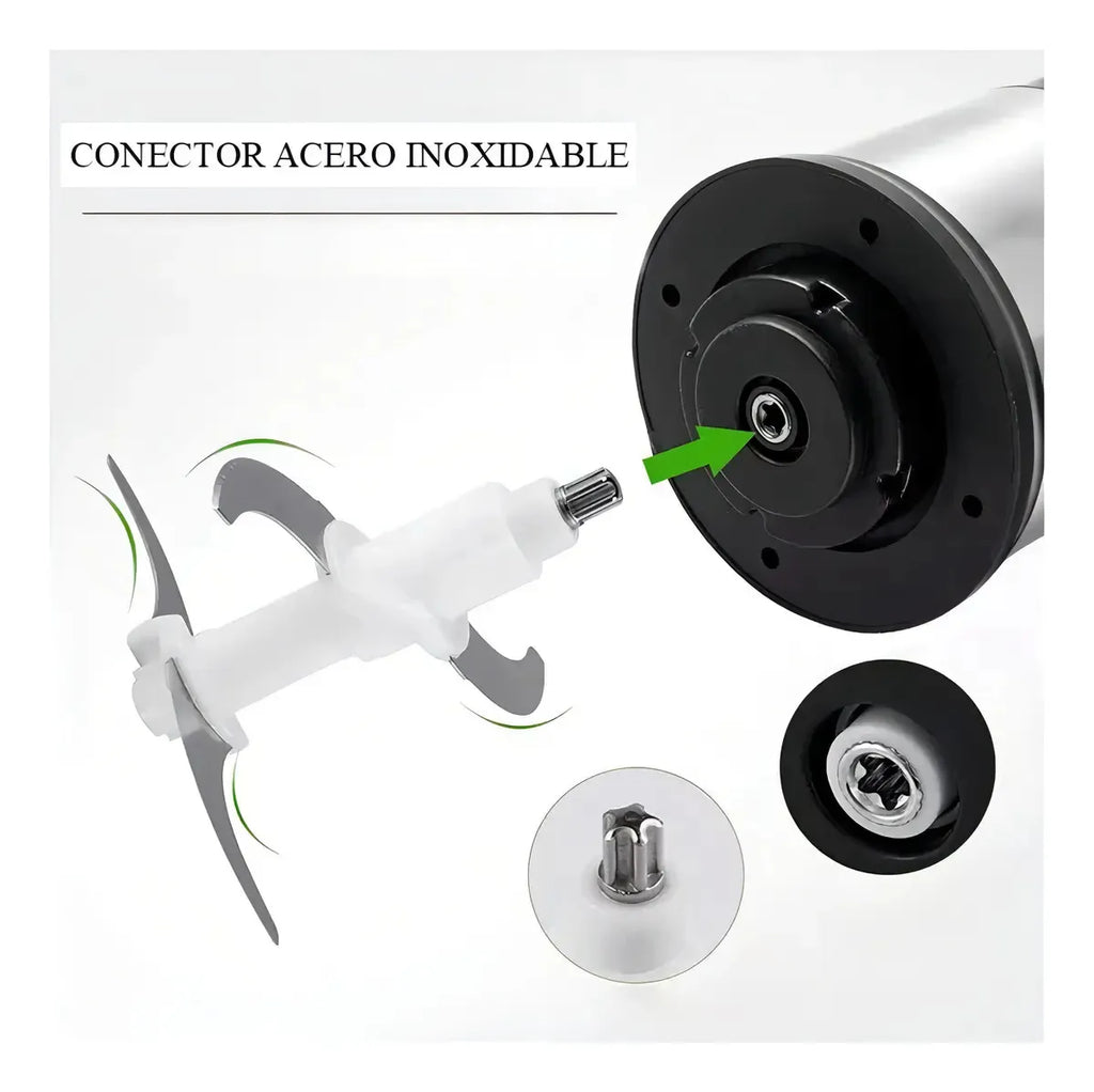Picador Eléctrico Carne Sokany 800W 4 Litros Bowl Acero 4 Cuchillas