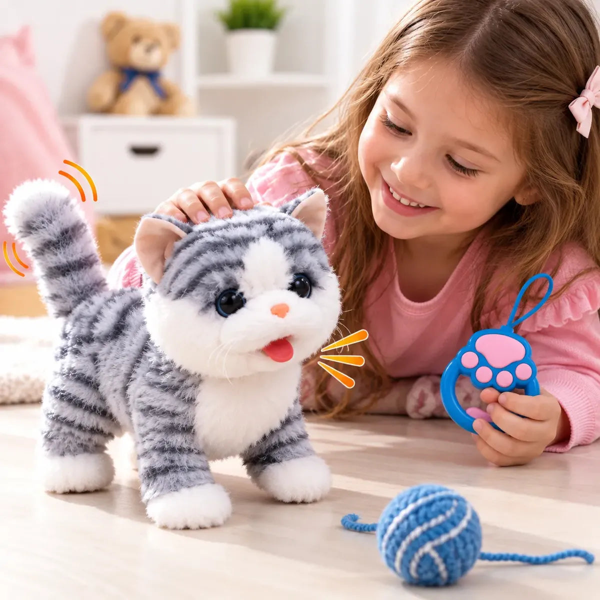 Peluche Perro Interactivo Camina Ladra Lame Juguete Niños Correa