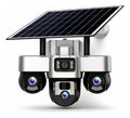 Cámara Seguridad Solar WiFi 3 Lentes PTZ 4K Seguimiento Automático