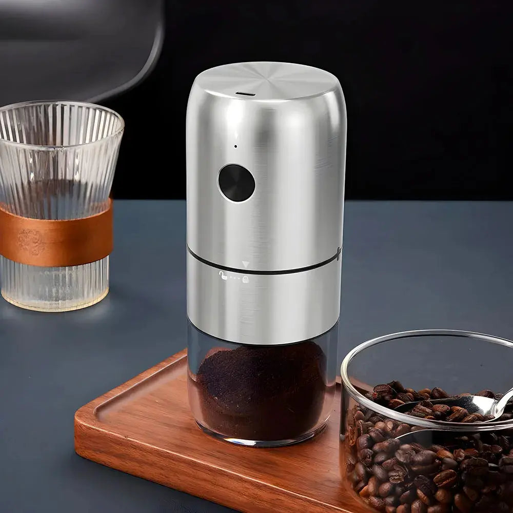 Molino Café Eléctrico Recargable USB Moledor Especias Acero Portátil