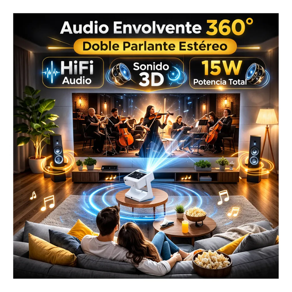 Video Beam Proyector Smart A2 Pro Android 12 Pantalla Táctil 8