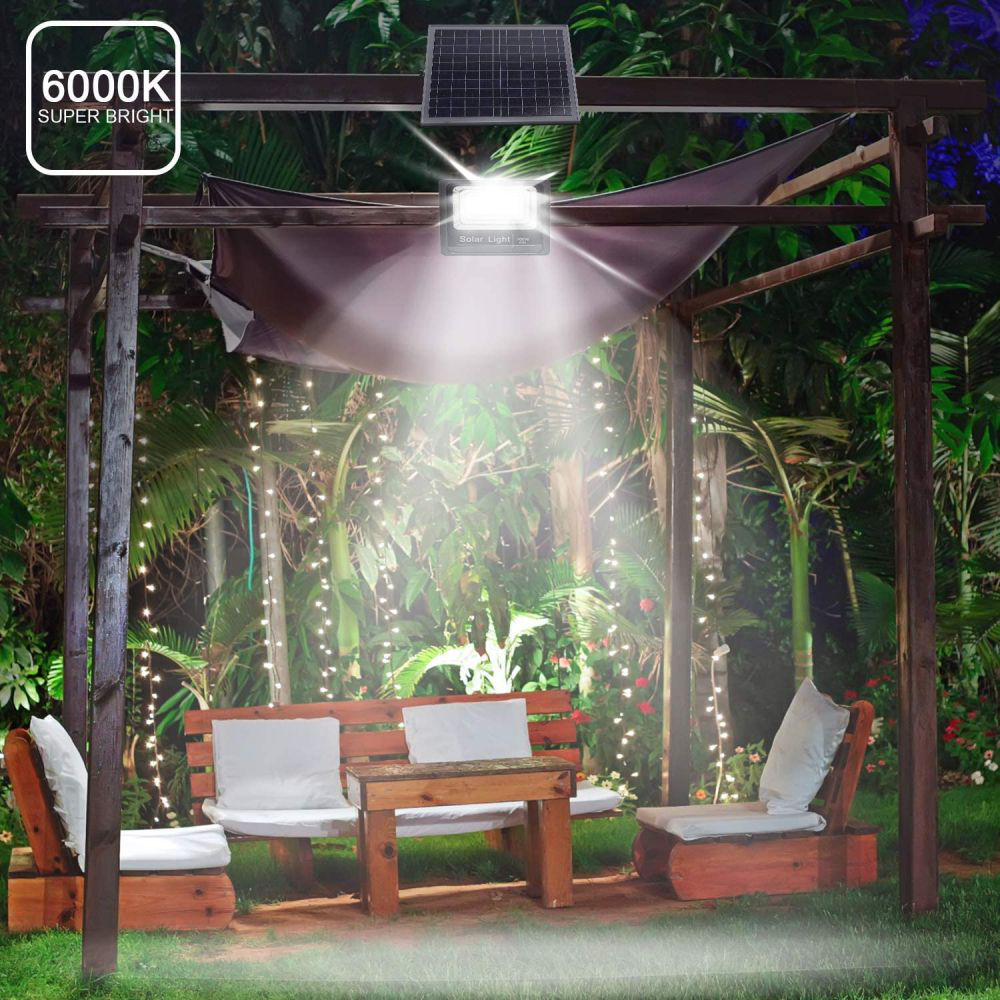 Reflector Solar LED 100W Jortan Exterior IP66 Panel Control Remoto