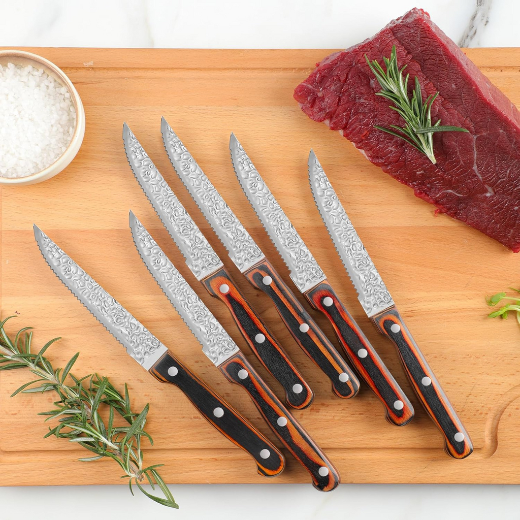Juego Cuchillos Cocina 15 Piezas Acero Inoxidable Bloque Madera Chef