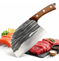 Cuchillo Japonés Profesional 6 Pulgadas Acero Damasco Mango Madera