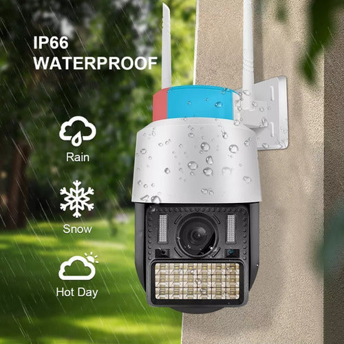 Cámara Seguridad V380 Pro WiFi PTZ C166-H Exterior Visión Color Audio