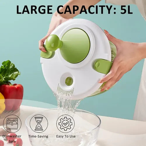 Centrifugador Secador Verduras Lechuga Manual 5 Litros JM-602 BPA