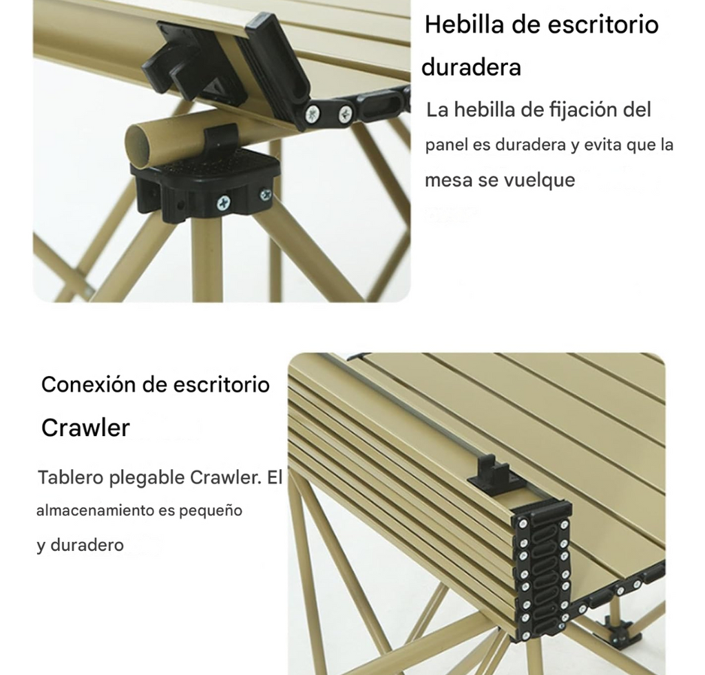 Mesa Plegable Camping 4 Sillas Picnic Jardín Playa Kit 5 Piezas
