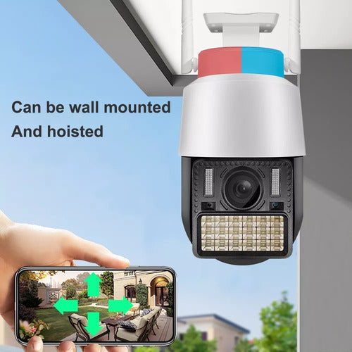 Cámara Seguridad V380 Pro WiFi PTZ C166-H Exterior Visión Color Audio