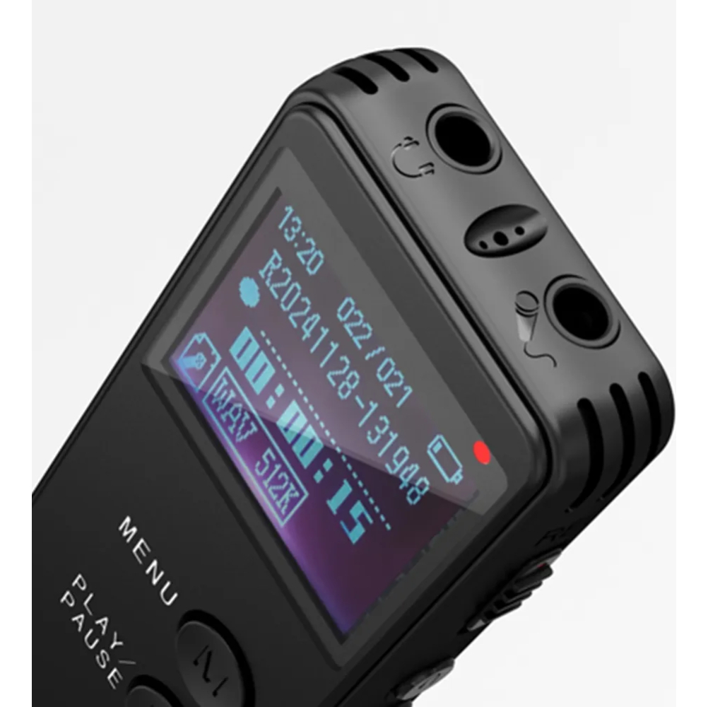 Grabadora Voz Digital 16GB Periodista Clases Reuniones MP3 Portátil