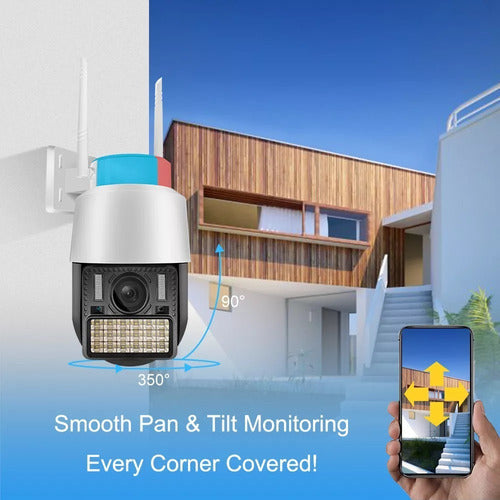 Cámara Seguridad V380 Pro WiFi PTZ C166-H Exterior Visión Color Audio