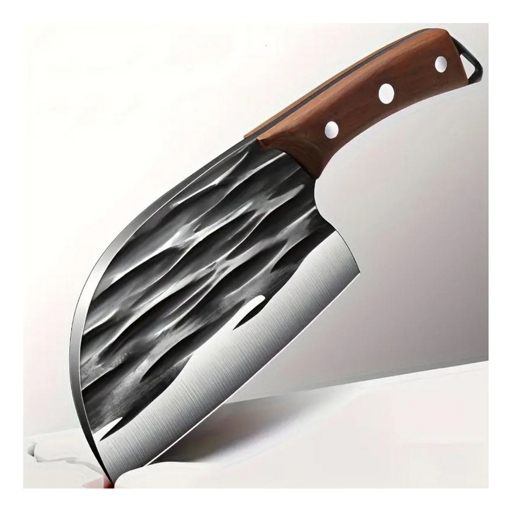 Cuchillo Japonés Profesional 6 Pulgadas Acero Damasco Mango Madera