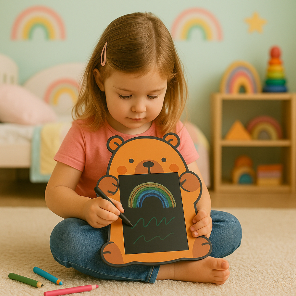 Tablero Mágico LCD Dibujo Capibara Pizarra Niños Borrado Lápiz Regalo