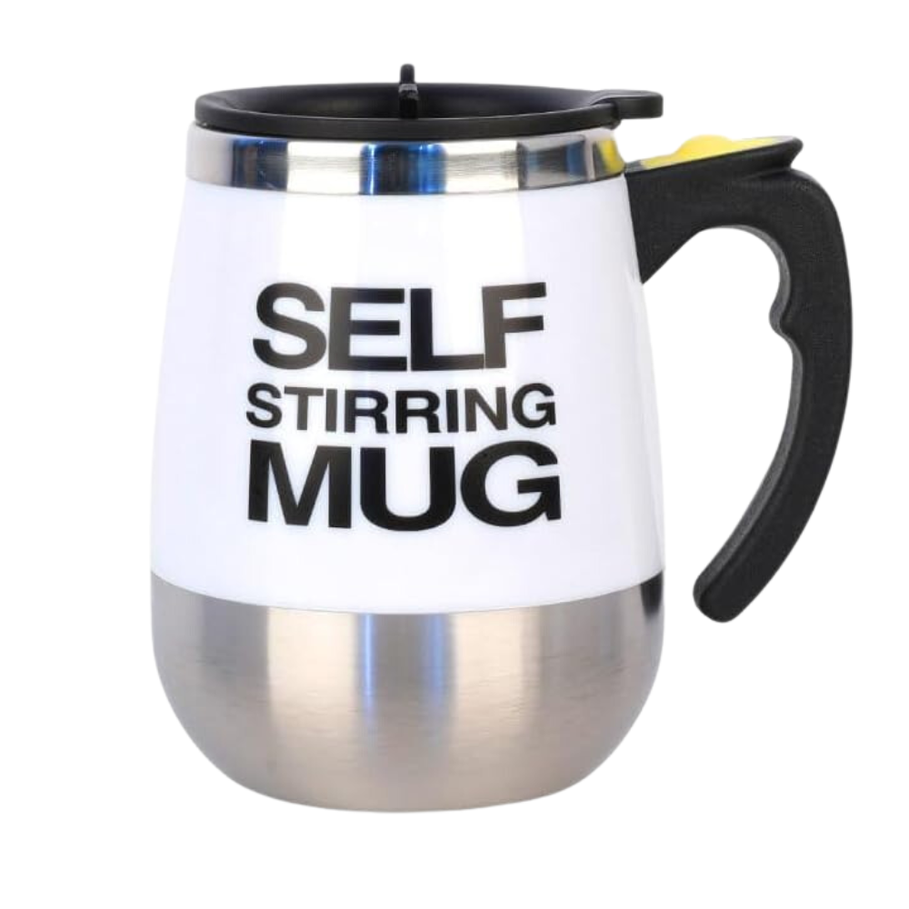 Mug Mezclador Eléctrico Taza Autorevolvente Café Acero 400ml