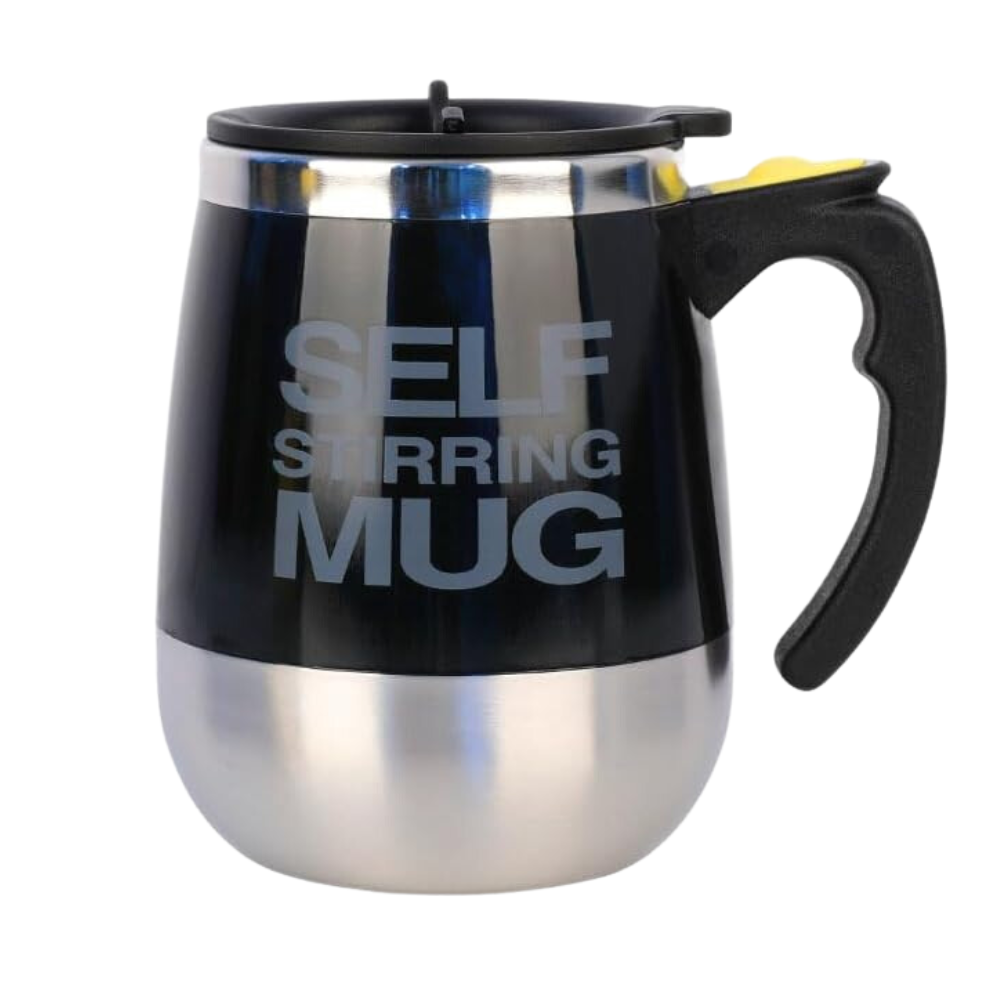 Mug Mezclador Eléctrico Taza Autorevolvente Café Acero 400ml