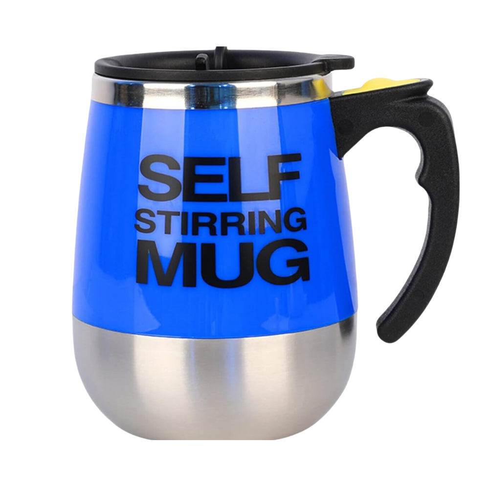 Mug Mezclador Eléctrico Taza Autorevolvente Café Acero 400ml