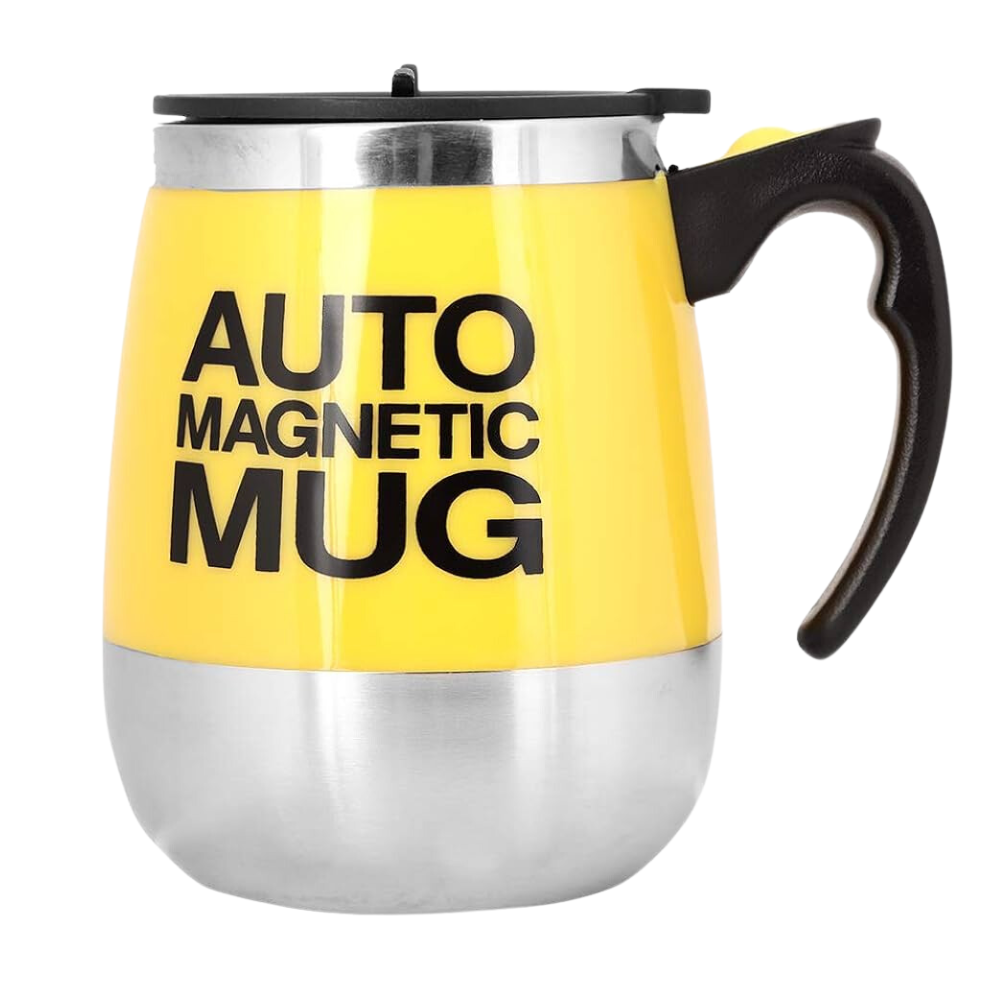 Mug Mezclador Eléctrico Taza Autorevolvente Café Acero 400ml