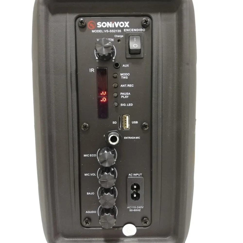 Parlante Bluetooth Recargable Sonivox 6.5 Pulgadas Micrófono Radio FM