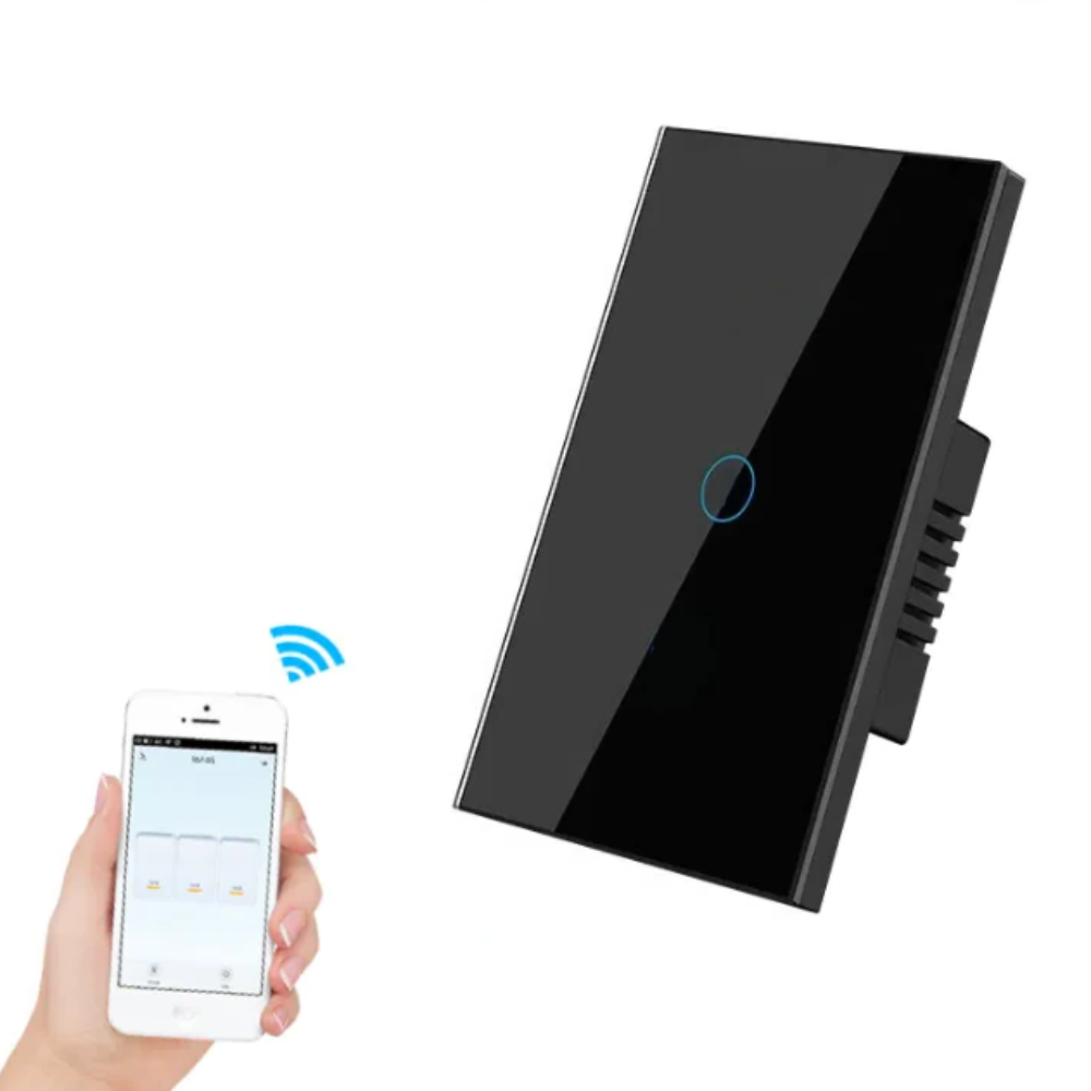 Interruptor Inteligente WiFi Táctil Vidrio Alexa Google Smart Life