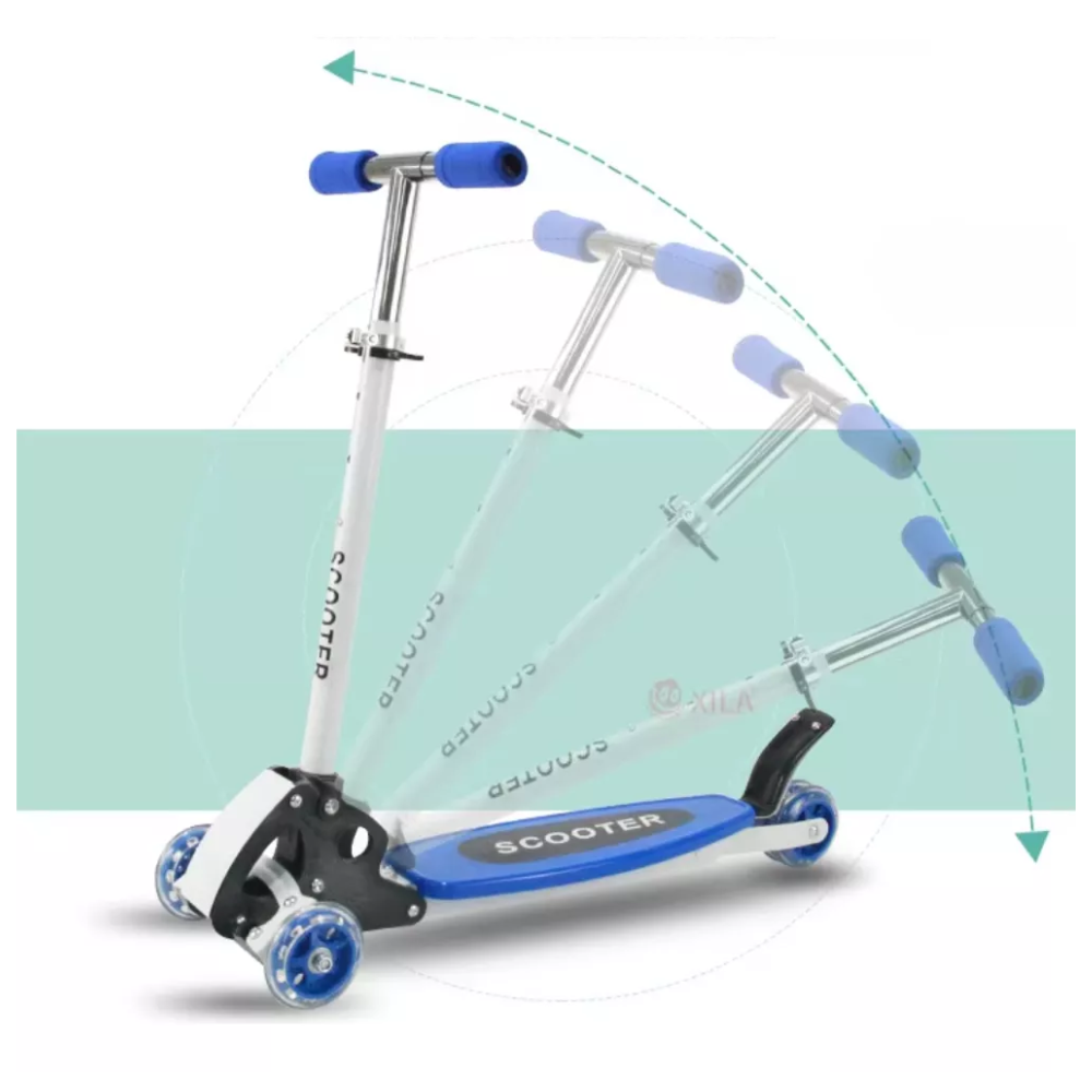 Scooter Niños 3 Ruedas Robótica Aluminio Plegable 40kg Colores