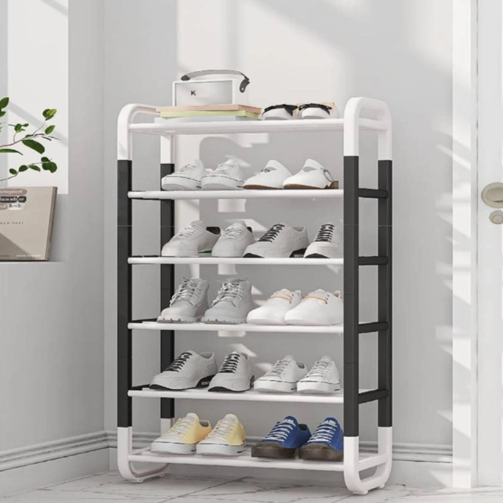 Zapatero Organizador 5 Niveles Doble Color 25 Pares Estante Moderno