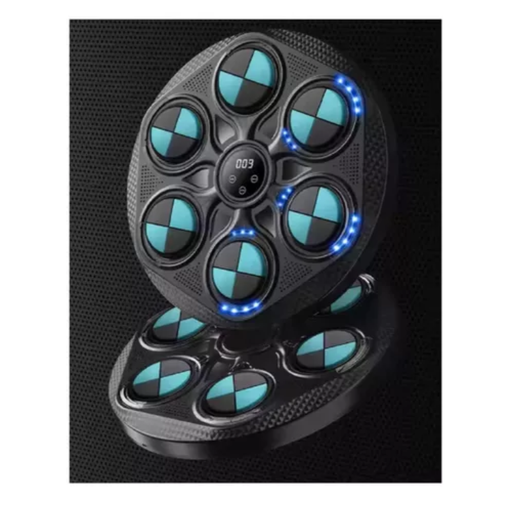 Máquina Boxeo Musical Pared Bluetooth Luz LED Guantes Entrenamiento