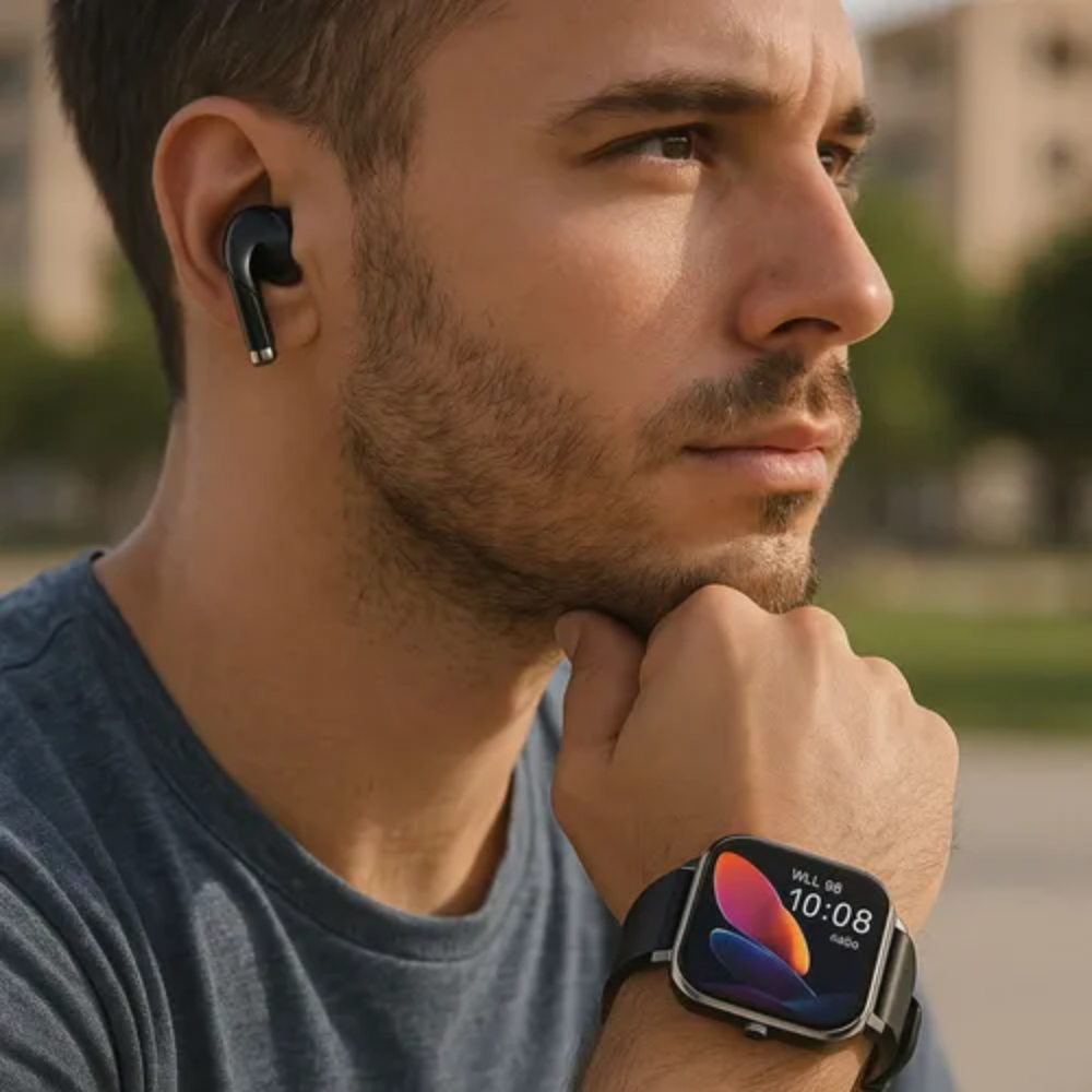Reloj Inteligente Audífonos Integrados 2x1 Pro X10 Llamadas NFC Salud