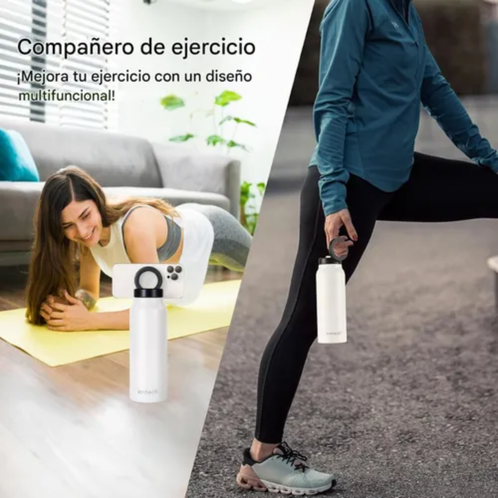 Termo Botella Acero Inoxidable 800ml Soporte Magnético Celular MagSafe