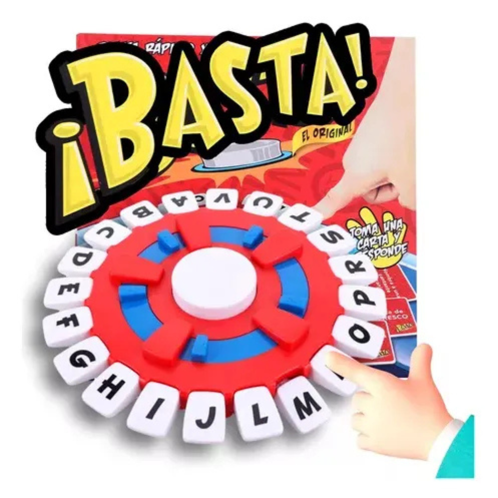 Juego Mesa Basta Familiar Palabras Categorías Rapidez Mental Amigos