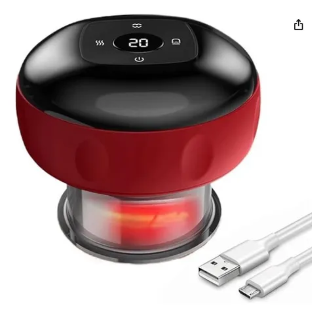 Masajeador Ventosa Eléctrico Recargable ST-609 12 Niveles Terapia