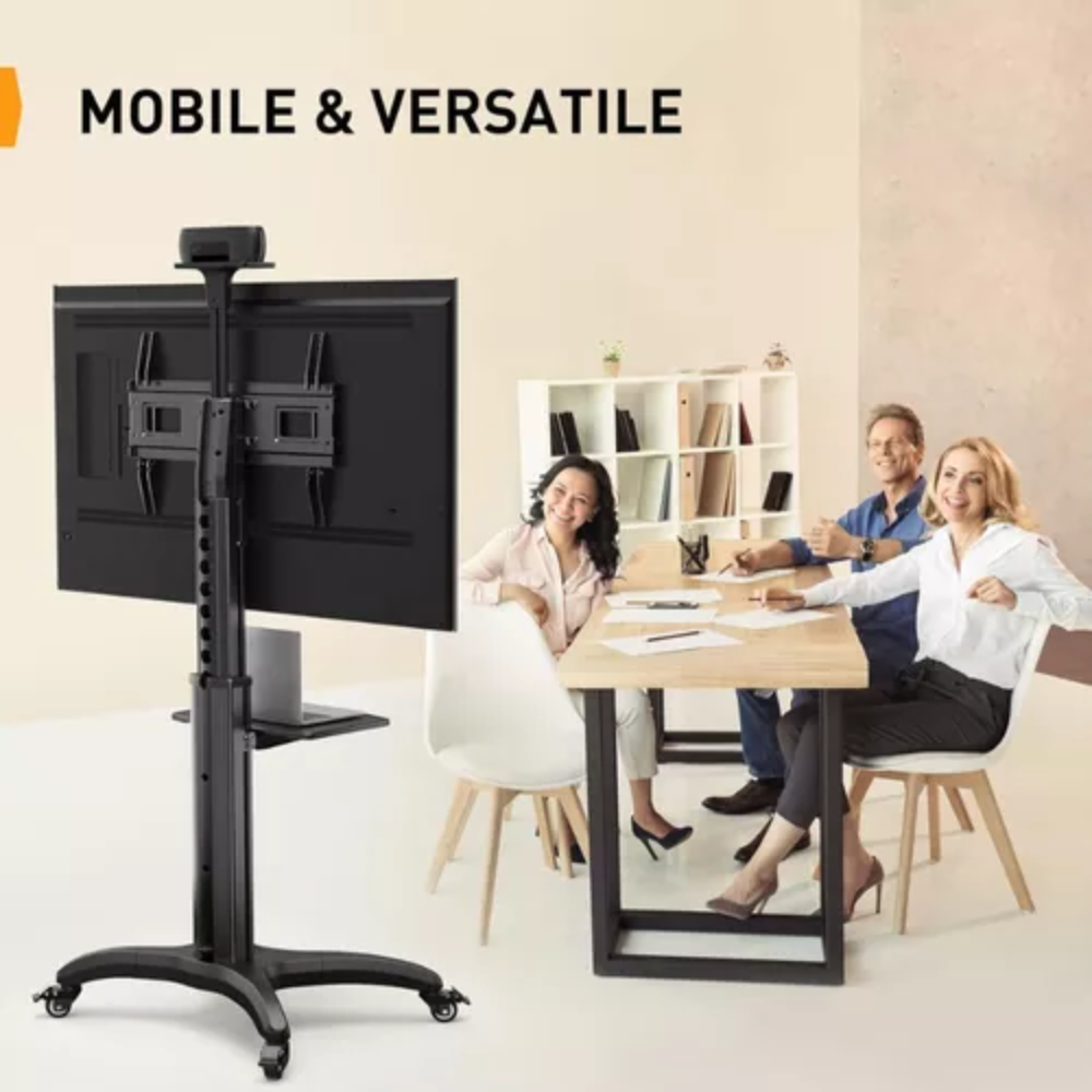 Soporte Pedestal TV North Bayou AVA1500 32 75 Pulgadas Ruedas Bandeja